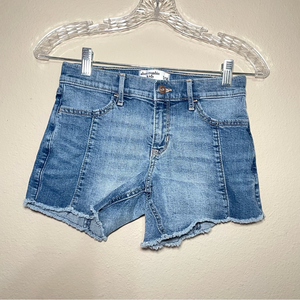 abercrombie kids Blue Two-Tone Denim Shorts